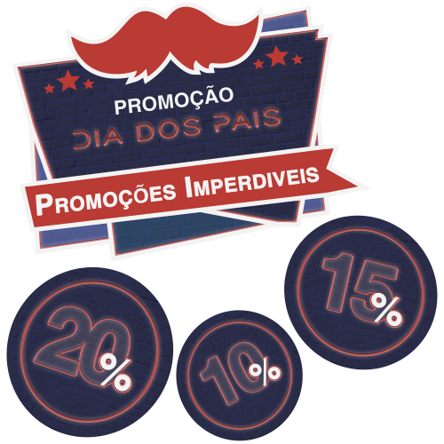 Adesivos Dia dos Pais