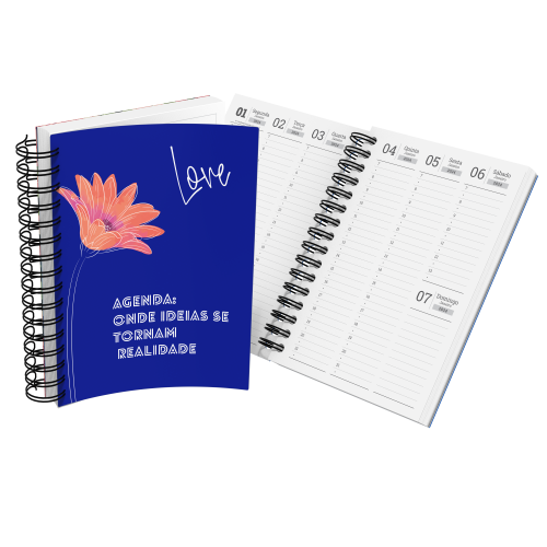 Agenda Semanal com Capa Maleável