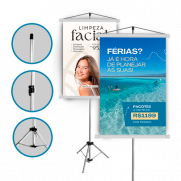 Banner com Suporte Tripé