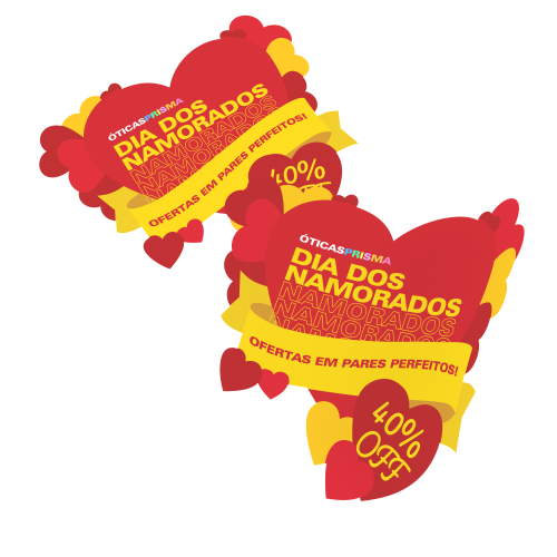 Adesivo para Vitrine Coração