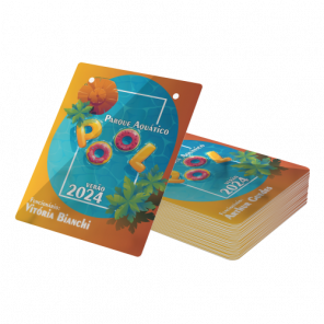 Credencial PVC com Dois Furos ? Dados Variáveis