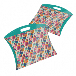 Caixa Travesseiro Pequena com Estampa Presente