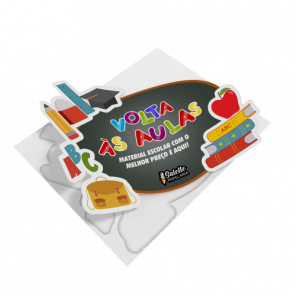 Adesivo Volta às Aulas 119,6x95,7cm