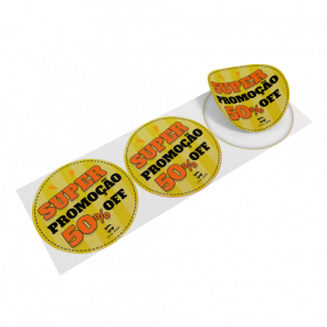 Kit 3 Adesivos Redondos 39,5x39,5cm