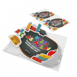 Adesivo para Vitrine Volta às Aulas