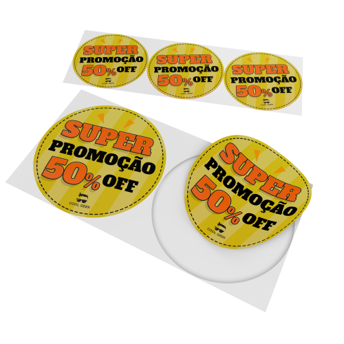 Adesivo para Vitrine Redondo 