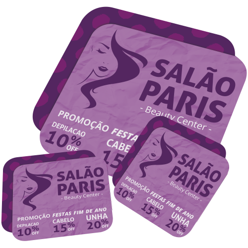 Adesivo para Vitrine Quadrado Cantos