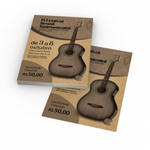 Folder com Impressão em Preto