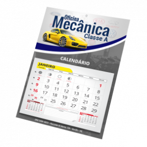 Folhinha com Bloco de Calendário