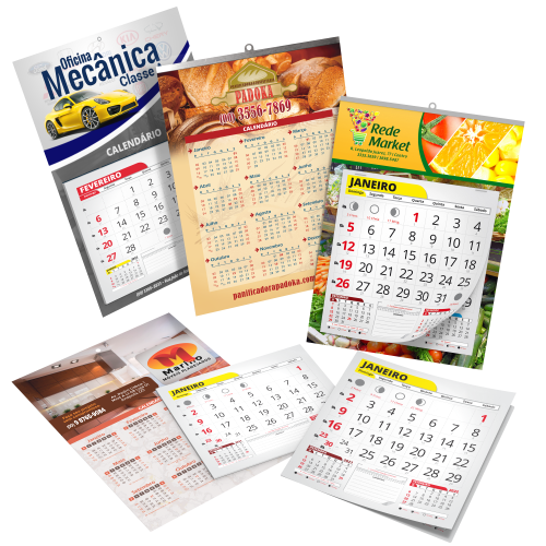 Folhinhas - calendário de parede